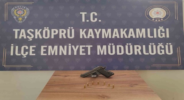 Ruhsatsız tabancayla yakalanan şahıs hakkında işlem başlatıldı
