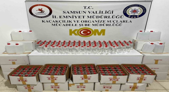 Samsunda 700 litre etil alkol ele geçirildi