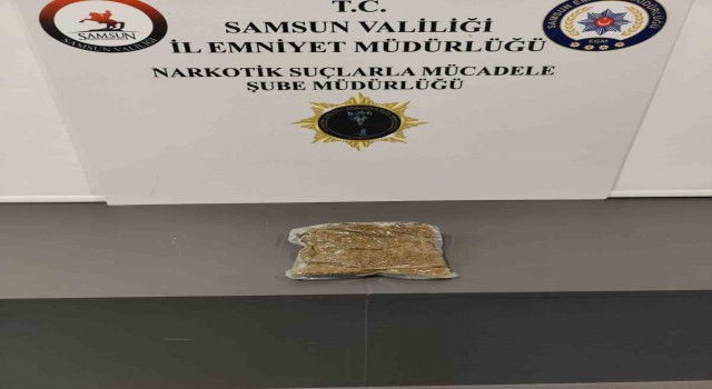 Samsunda aracında uyuşturucu ele geçen şahıs gözaltına alındı