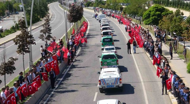 Şehit Polis Memuru Ahmet Şahan, Çankırıda bayraklarla uğurlandı