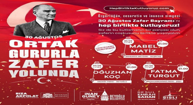 Şişlide ‘30 Ağustos Zafer Bayramı coşkuyla kutlanacak