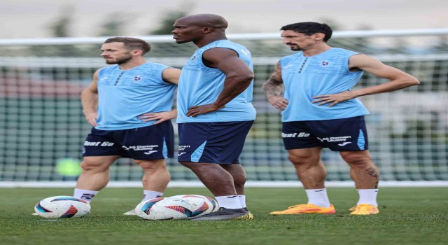Trabzonspor, Rapid Wien maçı hazırlıklarını sürdürdü