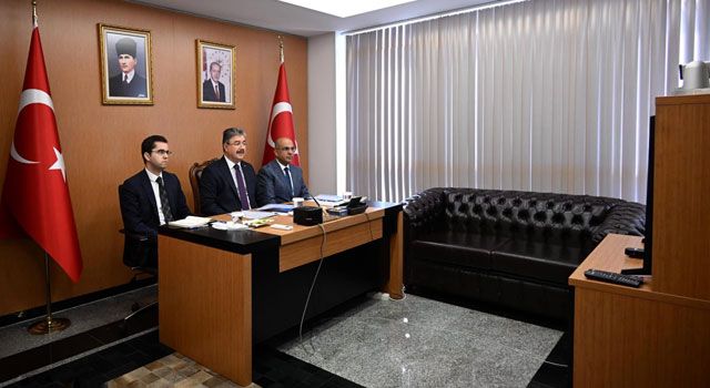 Vali Yılmaz, İçişleri Bakanının Video Konferans Toplantısına Katıldı