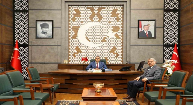 Yeni İl Emniyet Müdürü Delenden Vali Çelike ziyaret