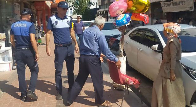 Zabıtadan Kaldırım Denetimi