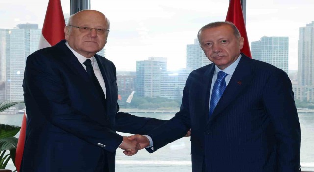 Cumhurbaşkanı Erdoğan, Lübnan Başbakanı Mikatiyi kabul etti