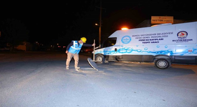 Denizlide su kaçaklarının tespiti hassas dinlemeyle yapılıyor