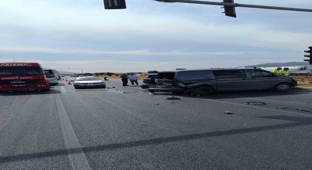 Gaziantepte 3 aracın karıştığı zincirleme trafik kazası: 2 yaralı