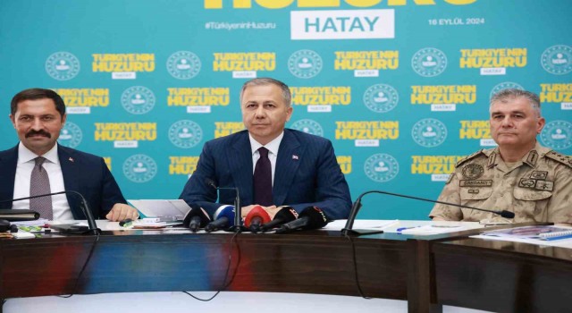 İçişleri Bakanı Yerlikaya: 2025 yılı sonuna kadar Hatayda 139 bin konutun tamamlanarak hak sahiplerine teslim edilmesi hedefleniyor