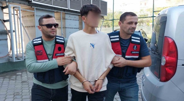 Jandarmanın yakaladığı genç, uyuşturucu madde ticaretinden tutuklandı