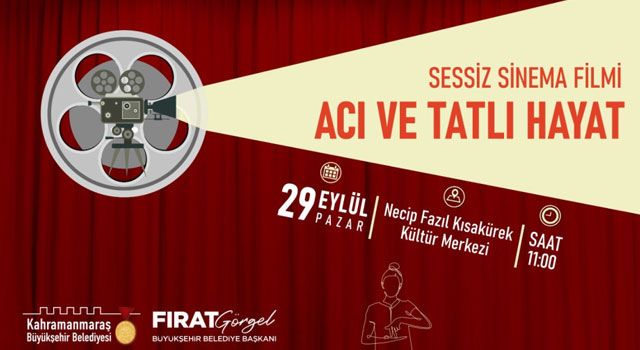 Kahramanmaraş’ta Sessiz Sinema Etkinliği