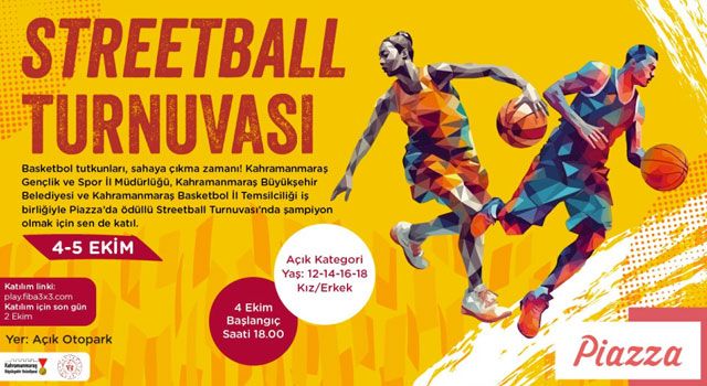 Kahramanmaraş’ta Streetball Heyecanı Başlıyor!