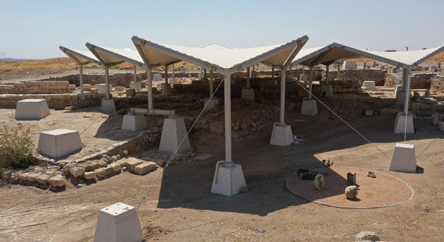 Karkamış Arkeoparkı’ndaki Geç Hitit Saray Alanı Koruyucu Çatısı Açıldı