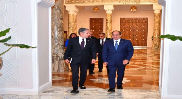 Mısır Cumhurbaşkanı Sisi, Bakan Blinkenı kabul etti