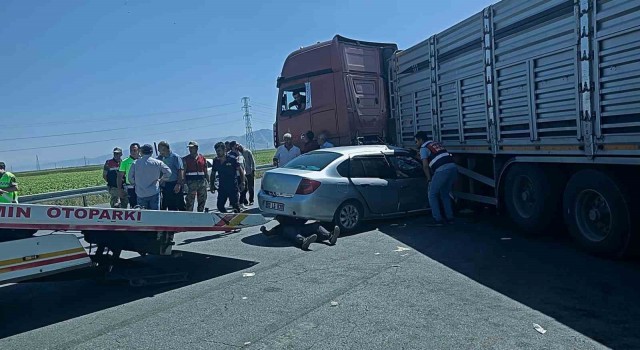 Muş’ta Otomobil tıra çarptı: 1 ölü, 5 yaralı