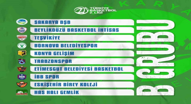 Sakaryanın dev adamları parkeye çıkıyor: 9 haftalık fikstür belli oldu