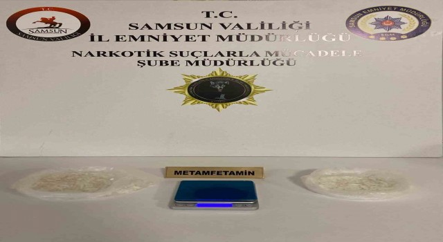 Samsunda 232,86 gram metamfetamin ele geçirildi: 1 gözaltı