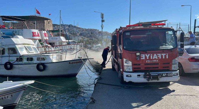 Sinopta tekne yangını