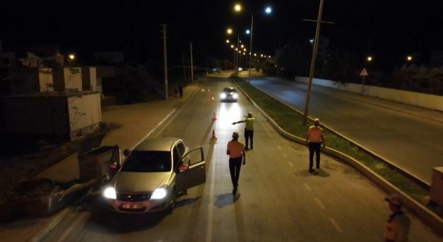 Alkollü sürücüler dronla tespit edildi