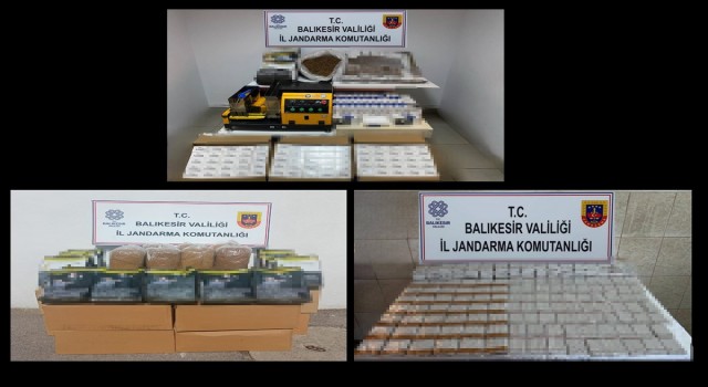 Balıkesir İl Jandarma Komutanlığından kaçakçılık ve organize suçlara büyük darbe