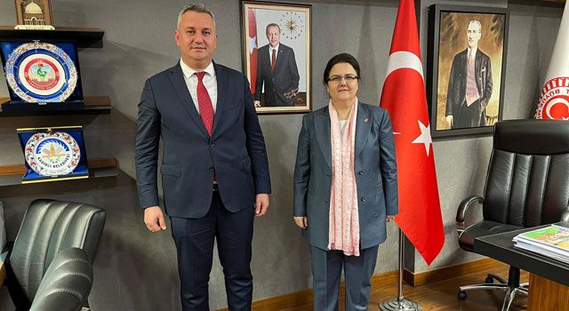 Başkan İba, Vekil Yanık’ı Ziyaret Etti