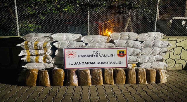 Jandarmanın durdurduğu minibüste 1 ton 460 kilo kaçak tütün ele geçirildi