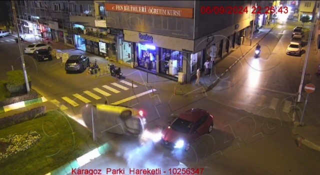 Kırklarelinde yaşanan trafik kazaları KGYS kameralarına yansıdı