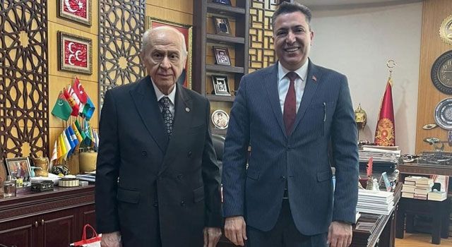 OKÜ Rektörü, MHP Lideri Bahçeli'yi Ziyaret Etti