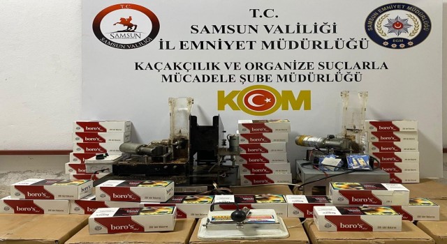 Samsunda kaçak tütün operasyonu