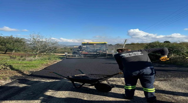 Serdivanın o yolu asfaltlandı