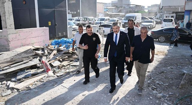 Vali Yılmaz, Çarşı Karakolu İnşaatında İncelemelerde Bulundu