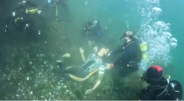 Vandaki itfaiye ekibi, İstanbul Boğazındaki tatbikata katıldı