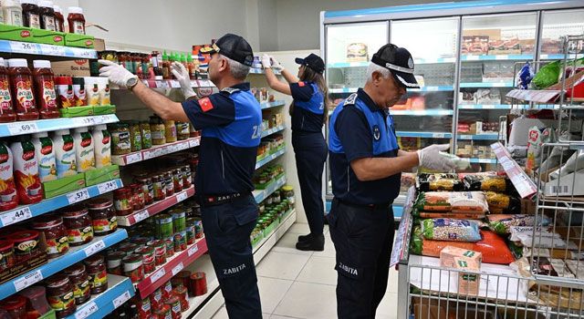 Zabıta Ekiplerinden Zincir Marketlerde Denetim