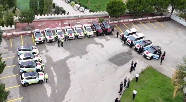 Zonguldak Emniyet Müdürlüğüne 16 yeni araç teslim edildi
