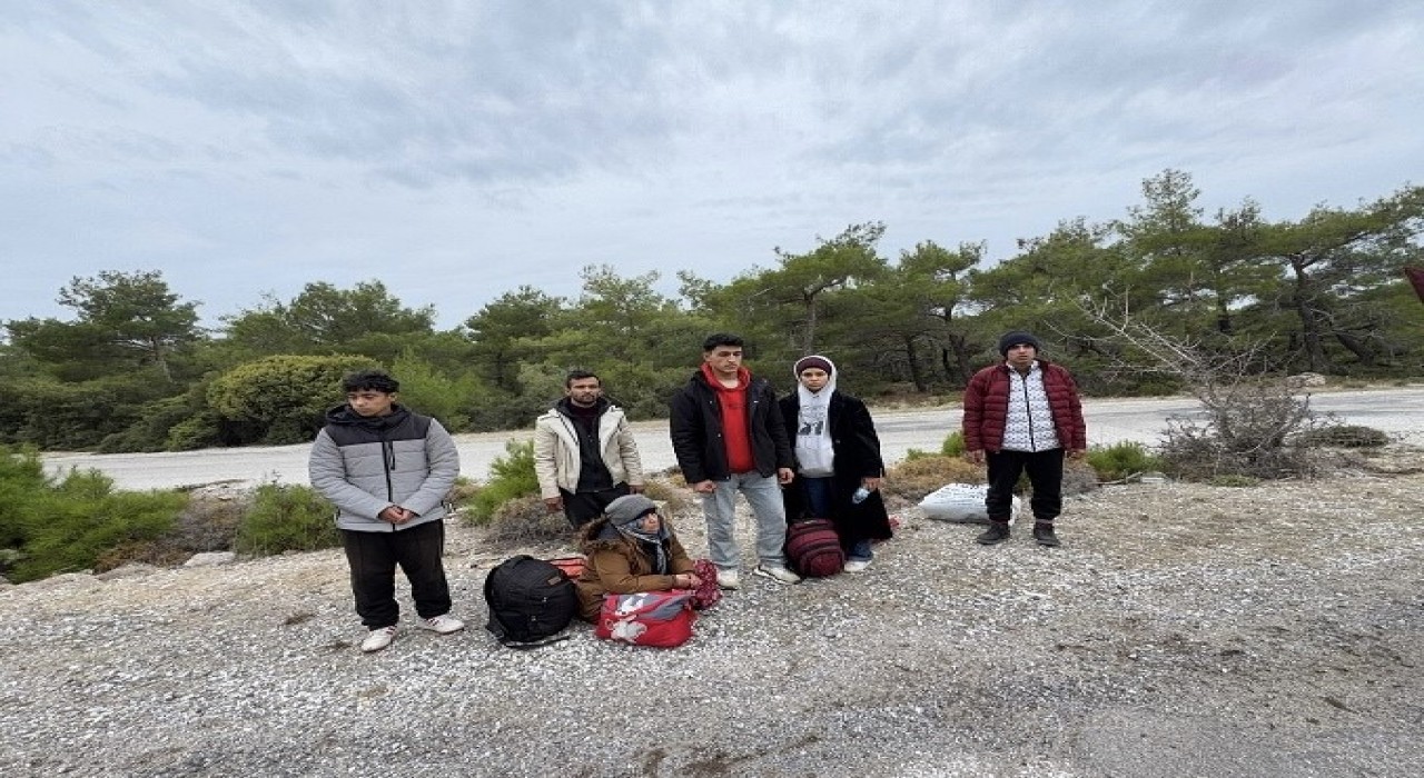 Ayvacıkta 6 kaçak göçmen yakalandı