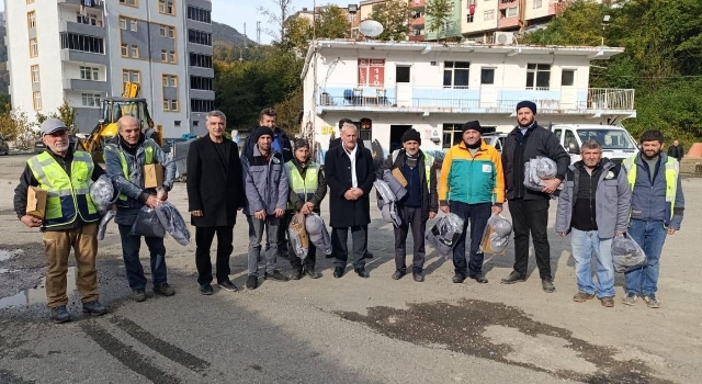 Borçka Belediyesi’nden Çalışanlarına Kışa Özel İş Güvenliği Önlemleri