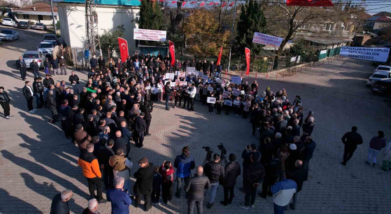 Bursada köylülerden çöplük eylemi
