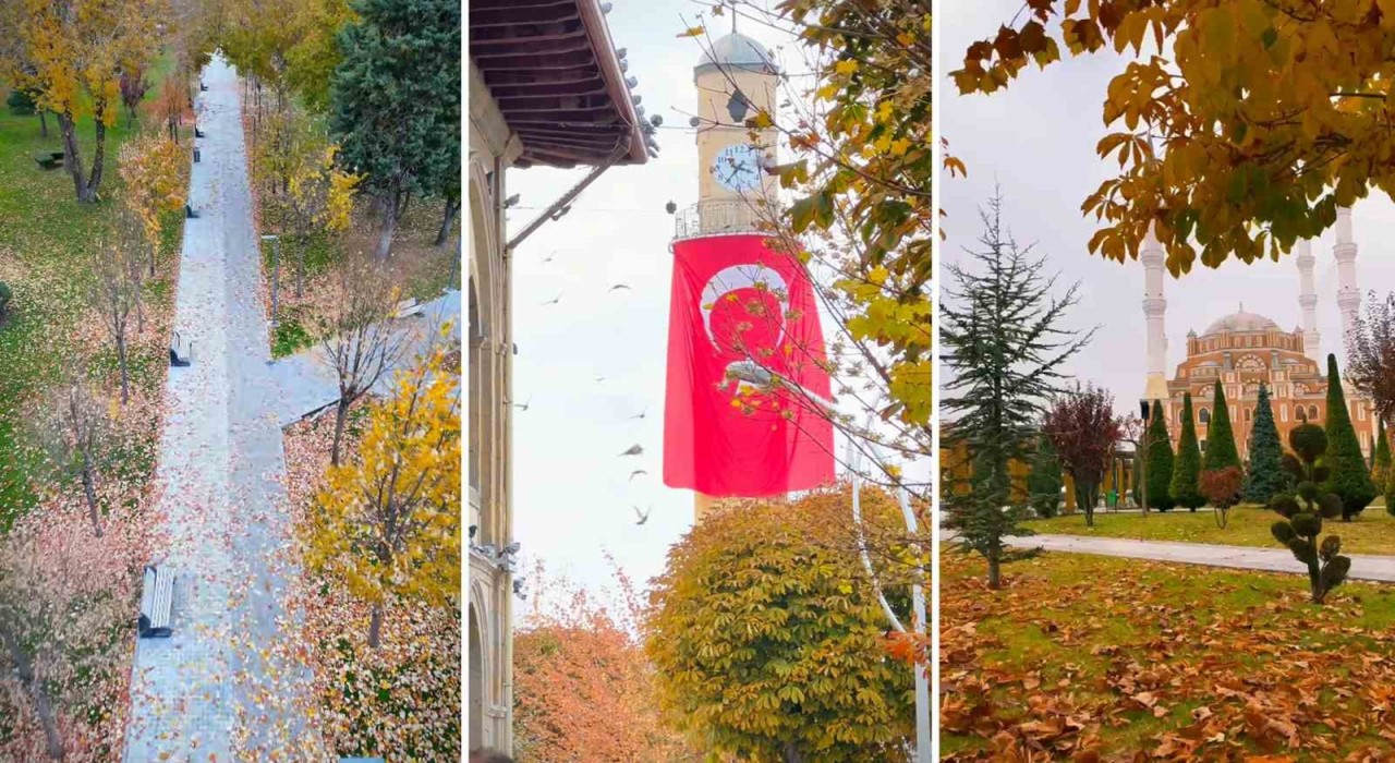 Çorumdaki en güzel sonbahar görüntüsünü çekebilmek için yarıştılar