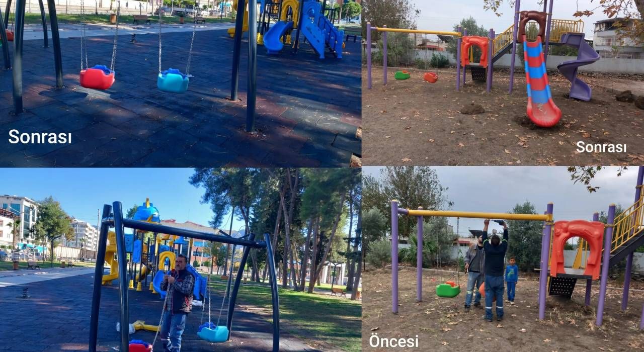 Dörtyol’da Parklar Yenileniyor: Çocuklar İçin Güvenli ve Keyifli Alanlar