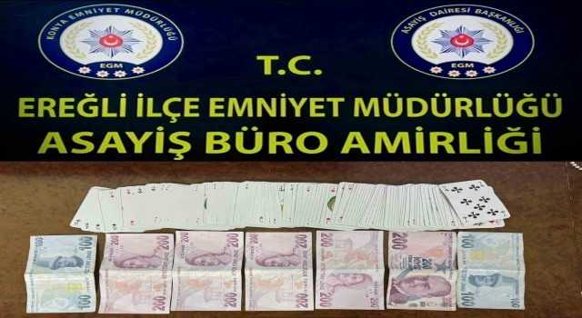 Ereğlide kumar oynayan 11 kişiye idari ceza uygulandı