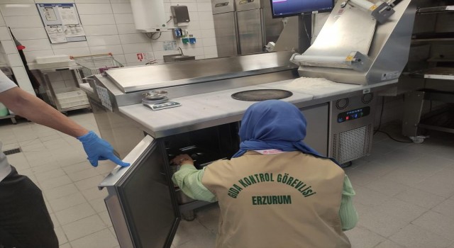 Erzurumda gıda satışı yapan işyerleri denetlendi