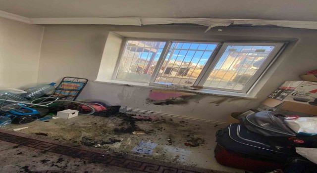 Ispartada bir evde çıkan yangın hasara sebep oldu