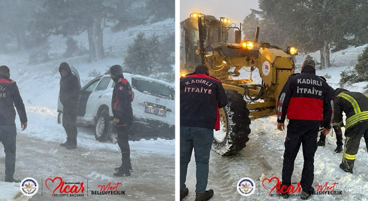 Kadirli'de Zorlu Kurtarma Operasyonu: Mahsur Kalan Aileler Kurtarıldı