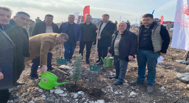 Karesi AK Parti İlçe kongre sonrası fidanlar toprakla buluştu