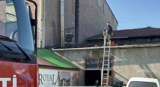 Kazan dairesinde çıkan yangın korkuttu