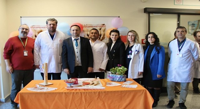 Kütahya Şehir Hastanesinde organ ve doku bağışı bilgilendirme stantı