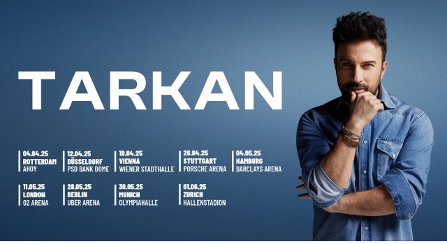 Megastar Tarkan'dan Avrupa Turnesi