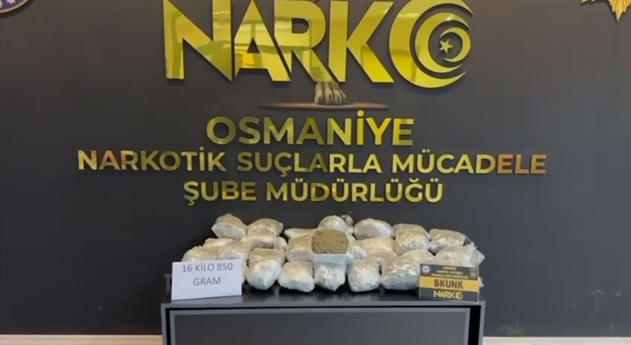 Osmaniye’de 26 Kilo 650 Gram Skunk Ele Geçirildi