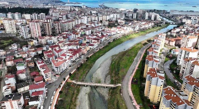 Samsunda taşkın kontrol yapılarının yapımına devam ediliyor