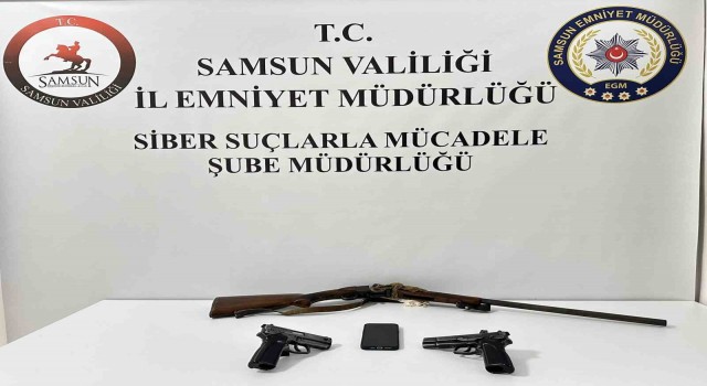 Samsunda yasa dışı bahis reklamı yapan şahıs gözaltına alındı